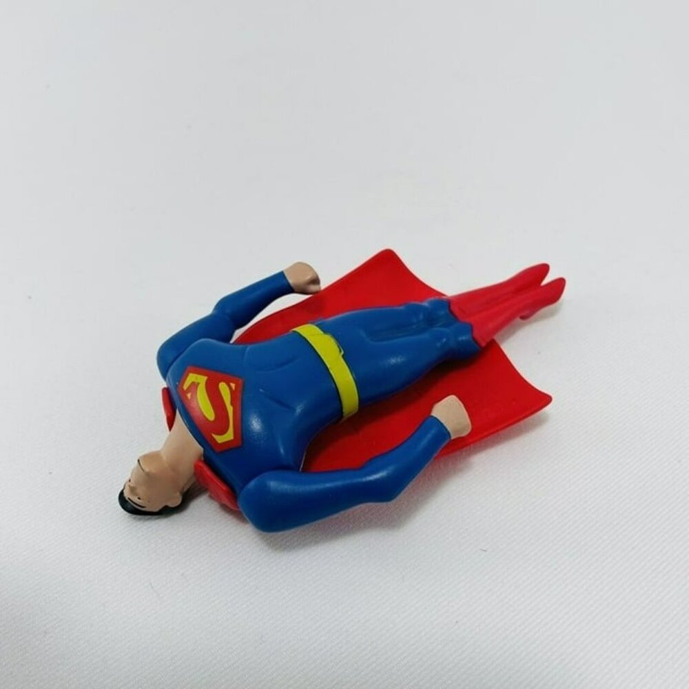 McDonald Dc Comics Superman Action Figure Toy S16 Cake Topper Model Super Hero - Picture 11 of 11